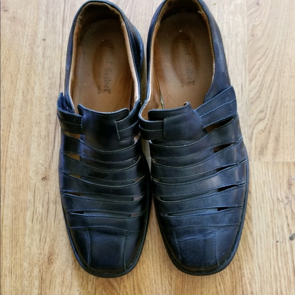 josef seibel mens leather sandals